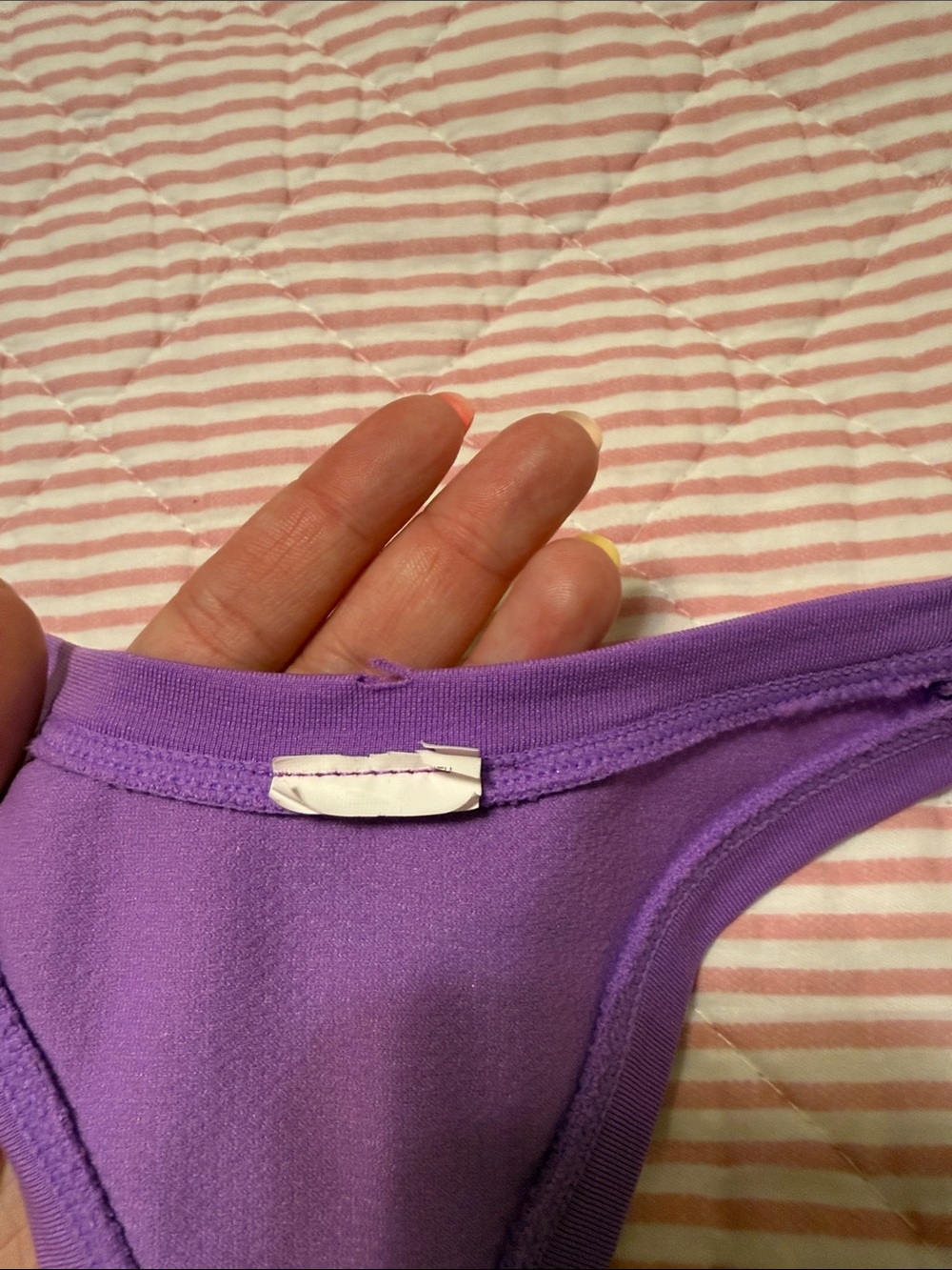 Fabletics Purple Racerback Performance Tank - Picture 3 of 5